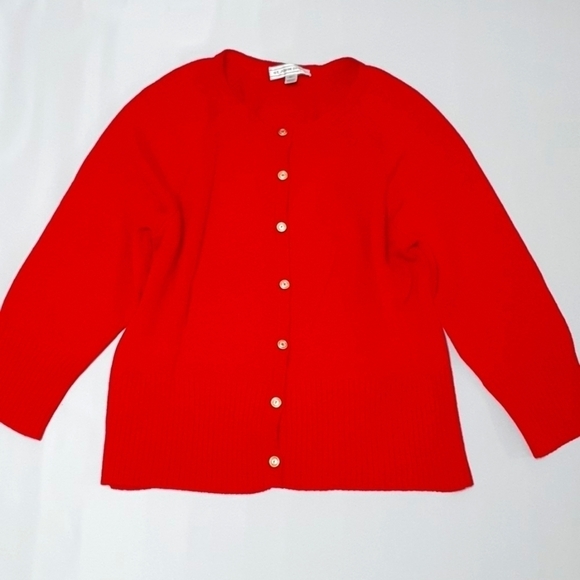 ST JOHN SPORT Blended Wool Ribbed Cardigan - Picture 2 of 8